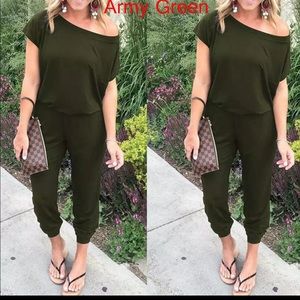 Army Green Romper